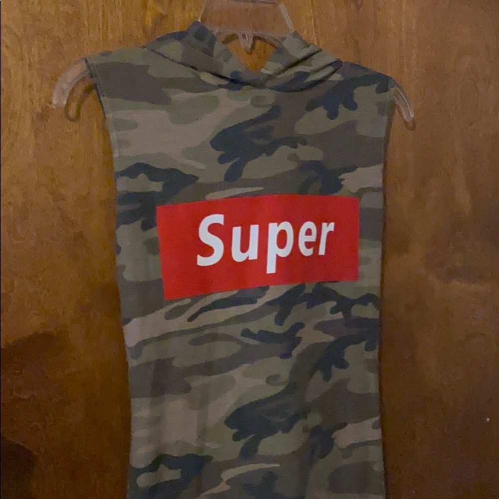 Short Sleeve Camo Dress